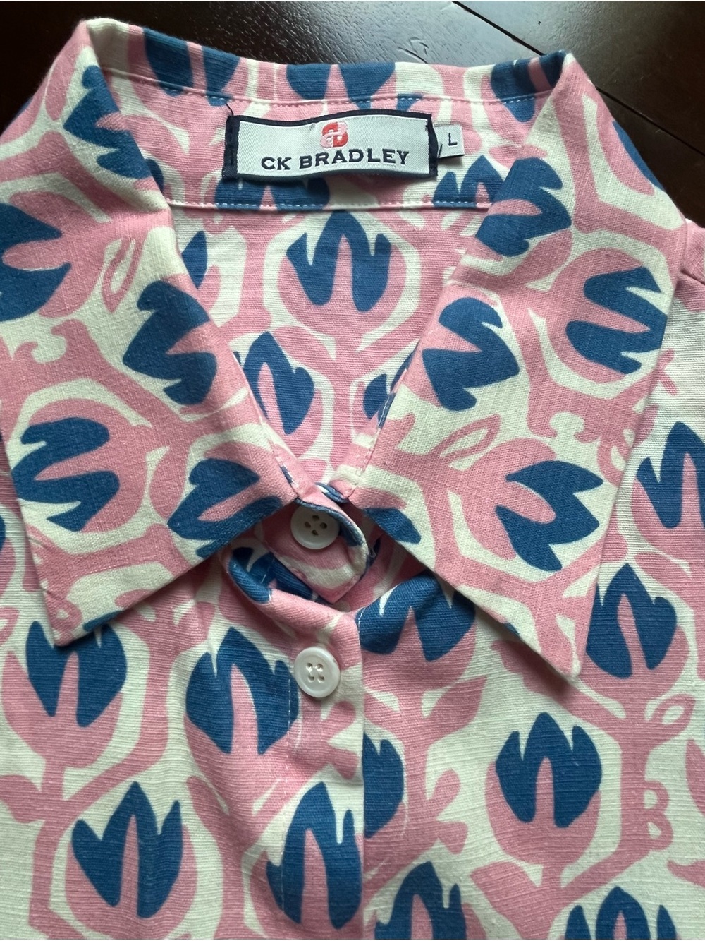 CK Bradley Pink & Blue Collared Shirt